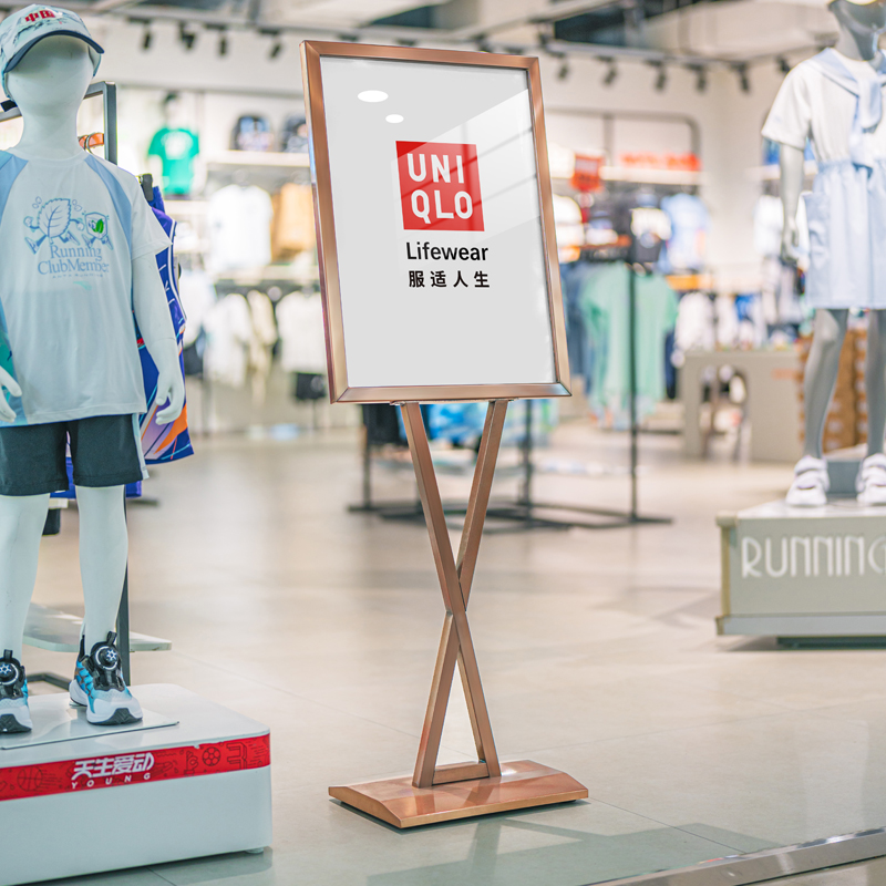水牌立式广告牌展示牌落地招聘店门口海报展架支架子宣传立牌定制