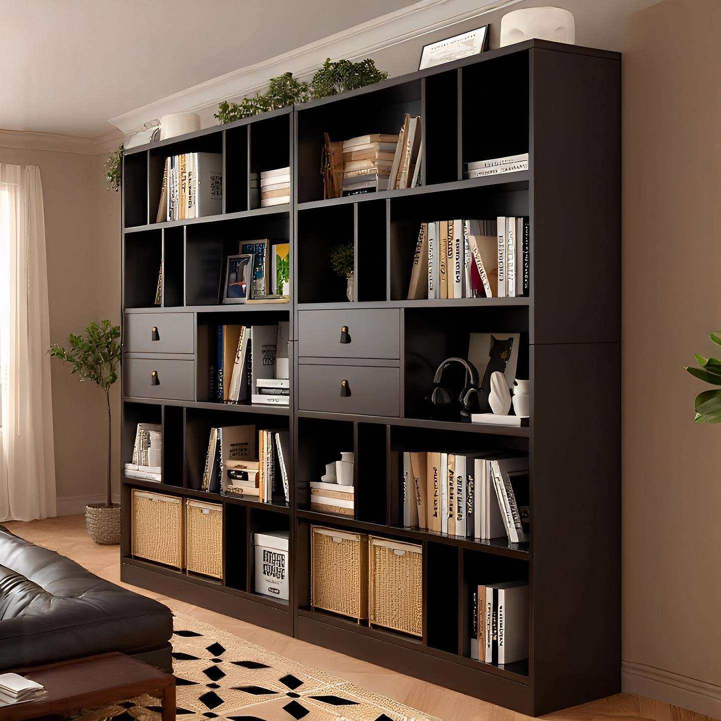 书架落地置物架客厅展示柜靠墙一体储物柜家用多层收纳柜简约书柜,玩具/童车/益智/积木/模型,其它,淘宝优惠券,粉丝福利购,淘宝优惠卷