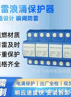 飞纳得Trp-FS/B-100/255浪涌保护器电源防雷器家用220V2P电涌开关