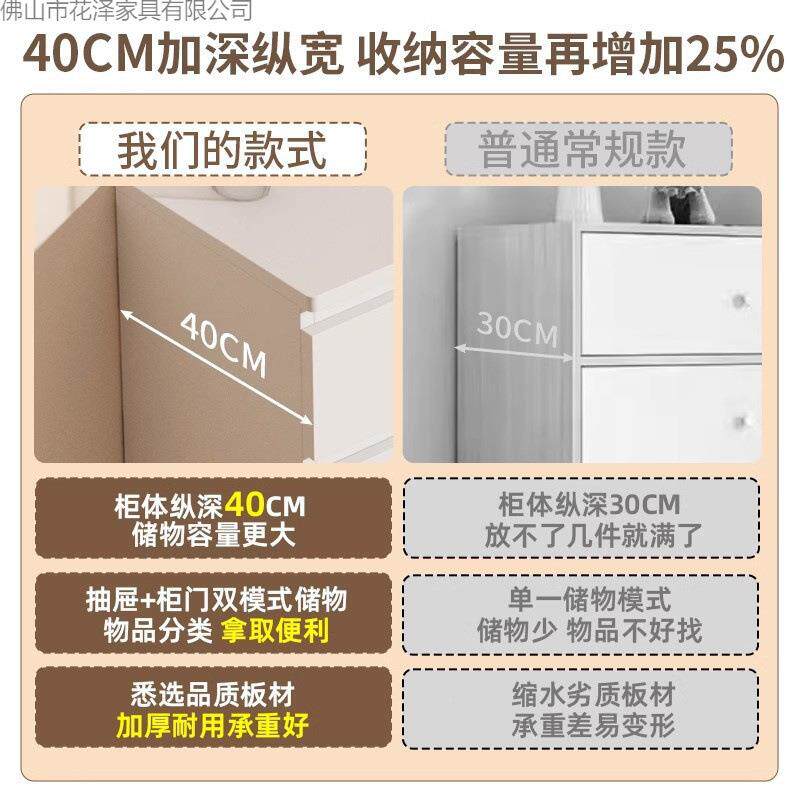 奶地油风斗柜BNW五斗柜客家用抽子屉柜厅靠墙落储物柜网红卧室收