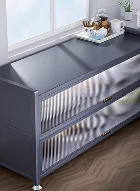 一置米二厨房物架落地多层柜收纳碗柜多功能微KT008炉橱餐波边储