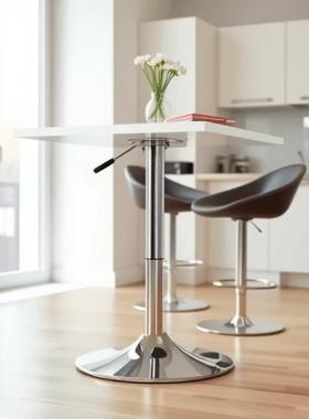 升降小圆方桌本酒吧桌吧台桌子笔记WNB桌展桌展接待桌休闲餐桌会