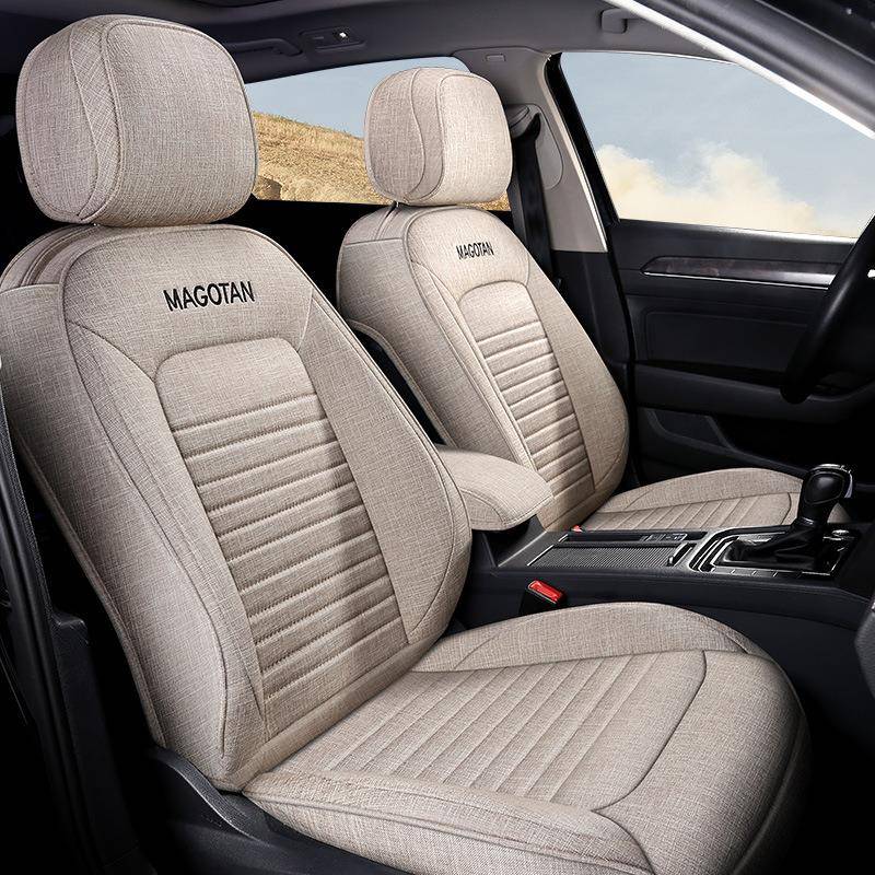 7-2汽0款一大众新迈腾专车DOX专用汽车坐1垫四季全包围麻料座椅套