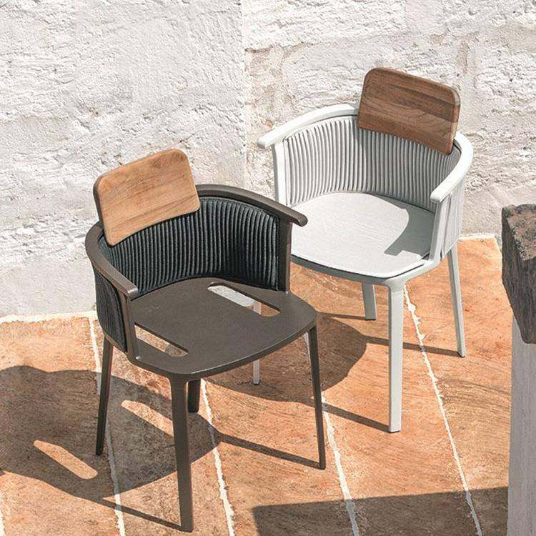 户外阳台桌椅茶几藤锈编花园露天不家钢网状吧台椅小庭院阳OLS光