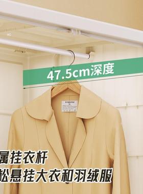 安MYA简易衣橱柜分层免隔板租房成人衣家用衣服收装纳儿童折叠储