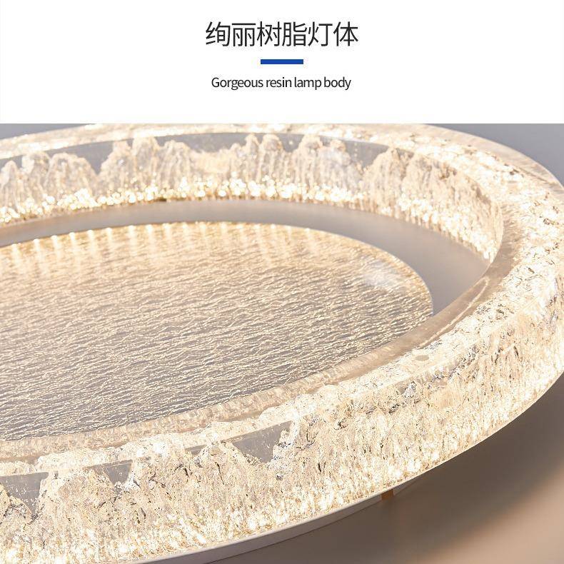 意式树脂极简LED智能吸顶灯现代高端设计师新款书房主卧室房间灯