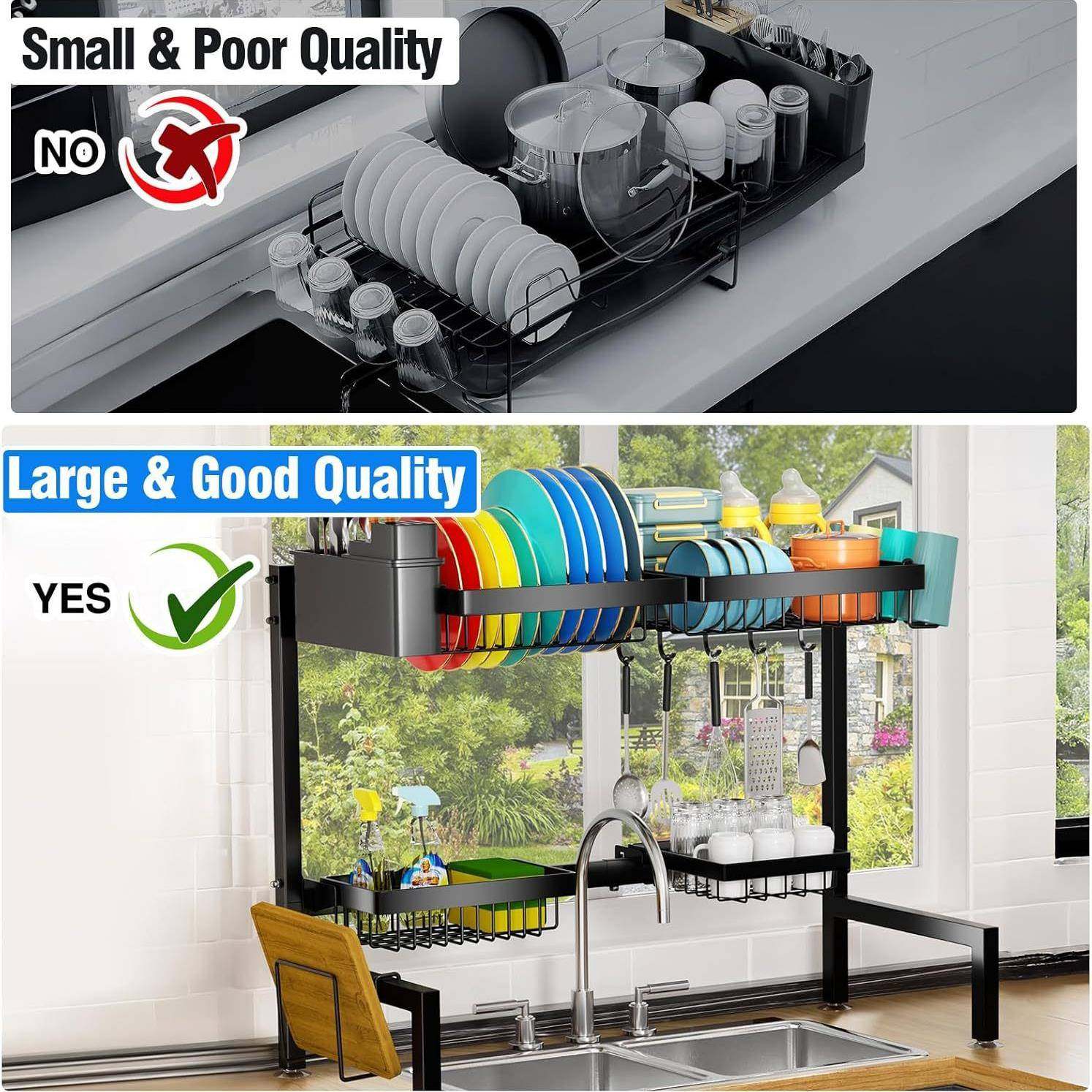 亚马逊跨境台多层房水槽置架物面碗多层碗碟盘可伸缩收纳架沥水架,厨房/烹饪用具,碗架,淘宝优惠券,粉丝福利购,淘宝优惠卷