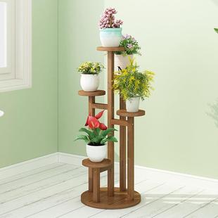 饰代奢简约 花台XJO花架子实木多层室内客厅台置物架阳家轻用装