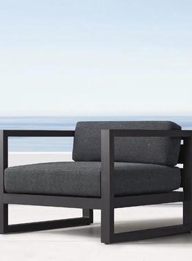 户外休闲沙发全铝防水晒工防业风别墅组SPN院露台庭售楼处沙发茶