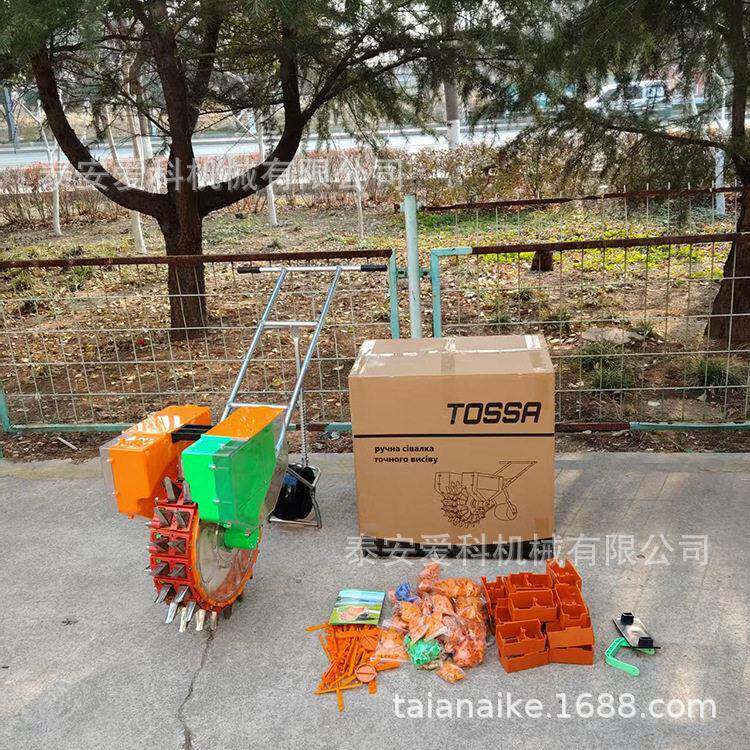 手推双排牙播机蔬距菜谷种MKD子小播种玉米大施播种机行可豆调