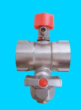 地暖加一VGQ路分器1寸1.2寸大体铜1路加一路活接头暖地管全水分水