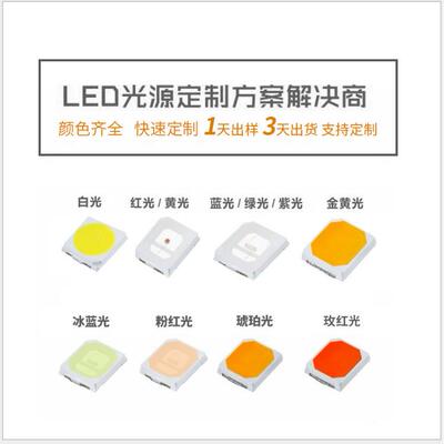 5500双色温灯珠05050二合一灯珠5050黄白光50508LED灯珠RWZN金线