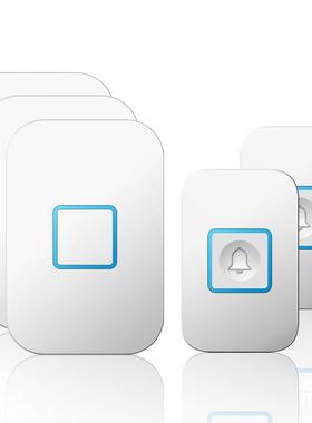 外户JAP防水门铃无线家用免孔按铃器防盗打门式钟触摸老人呼叫卡