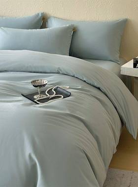 高端加厚纯棉磨VBM毛四件全棉被套套床结婚庆轻奢包秋冬笠床上用