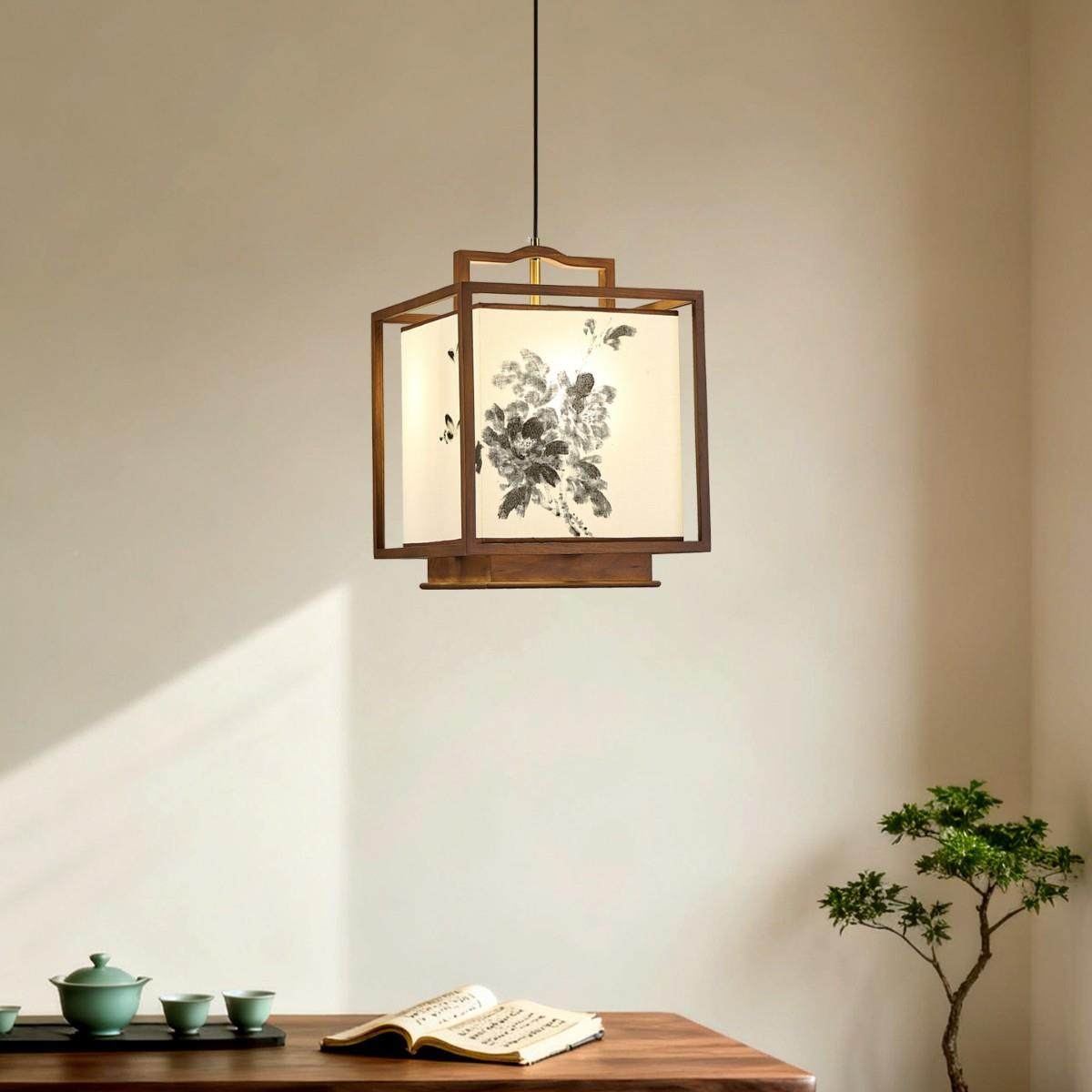 宋式木房护眼吊灯新中古式水墨Lighting画复东方美实学餐厅吧台书,家装灯饰光源,智能吊灯,淘宝优惠券,粉丝福利购,淘宝优惠卷