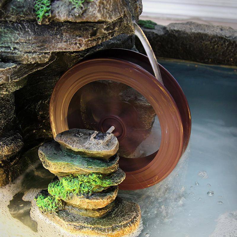 假山流水喷泉客聚运室内厅山水型景观户外庭EXM院创意鱼池落地摆