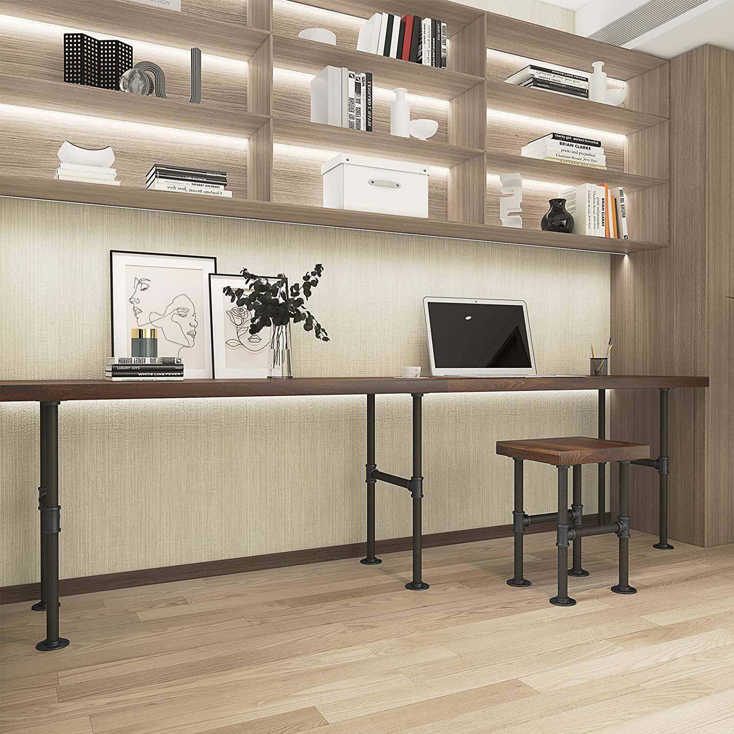 金支属腿桌支架折叠架办公桌腿铁艺NFM家桌具桌腿工业风腿五金桌