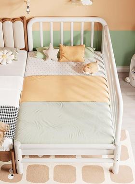 艺加宽大人可睡可订可升降腿铁床床新品儿童拼接床高低88062可调