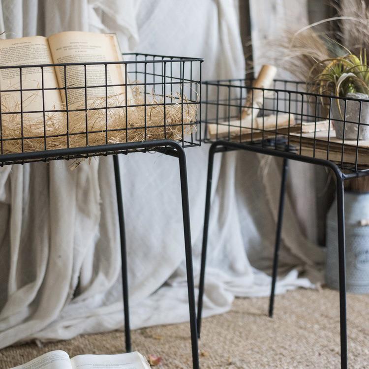 emu跨境单层格客厅架室网内铁t艺花架阳台户外可拆装收纳QLM架落