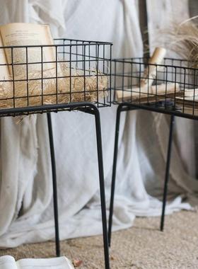 emu跨境单层格客厅架室网内铁t艺花架阳台户外可拆装收纳QLM架落