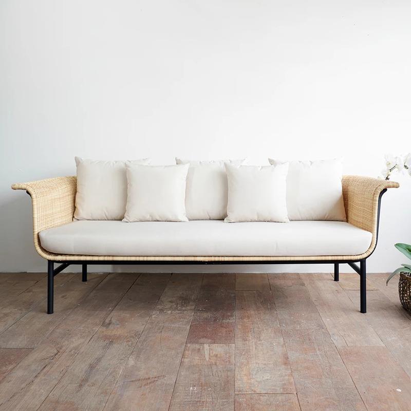 沃登外藤发庭院家具椅藤户编沙发民沙宿室外露天PIF藤艺沙发休闲