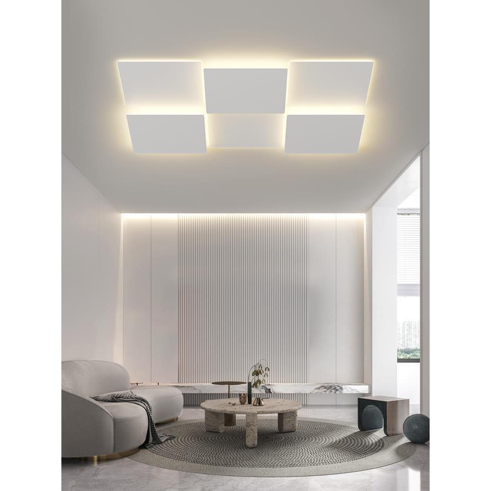 客厅主灯极简灯202年新款AKV色网红LE5白D吸顶灯现代简约广东中山