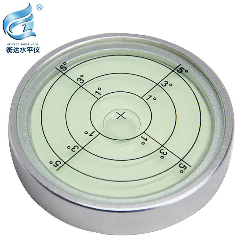 金属圆水平尺光387十字刻度向水平仪带夜水带准仪万水准器