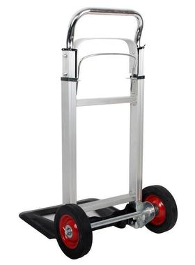 F货铝折叠搬运Y拉车手推车四平板拉杆车物流快递载重车便携YSFM轮