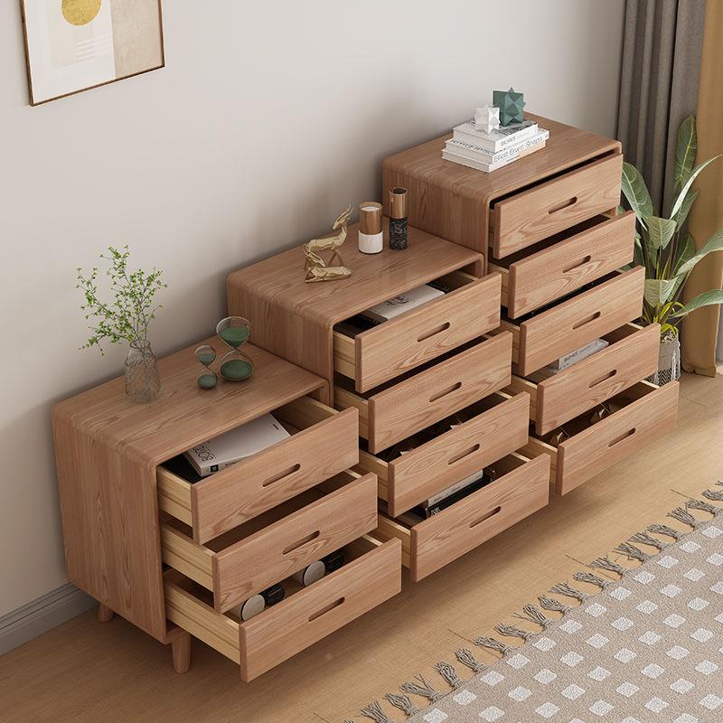 置白蜡木五斗柜储物柜客厅屉靠墙ZAY代收纳柜全实木卧室抽柜现简