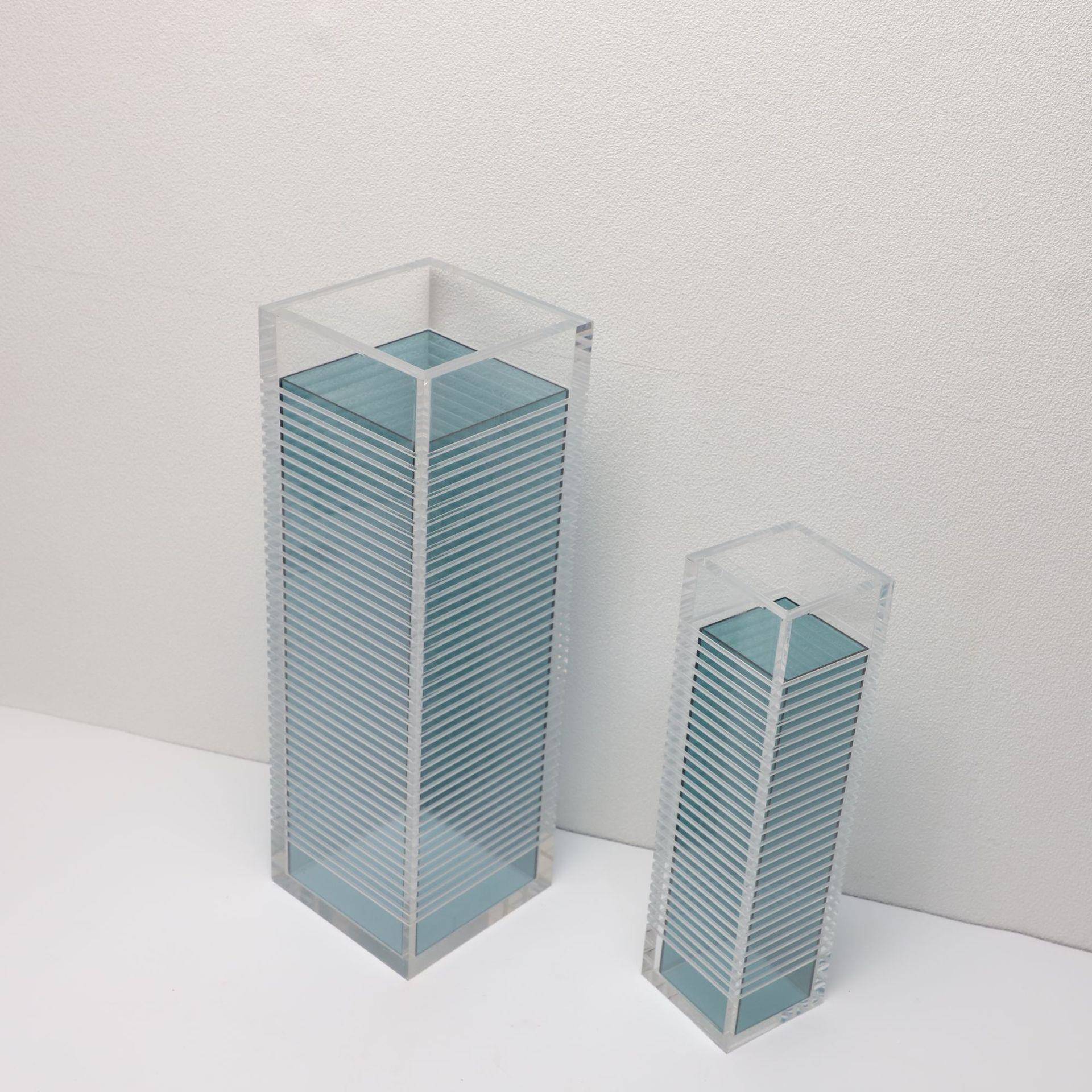 现代简约创意亚克力线花条透明装器样无品牌/板房客书房茶几家居