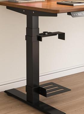 升降桌用主机托悬机挂式托架台式主机悬散热架EVN空铁挂艺主底座