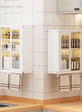 调品厨房置物架壁挂式打孔味料墙上多能功调家用架VLU子多层挂墙