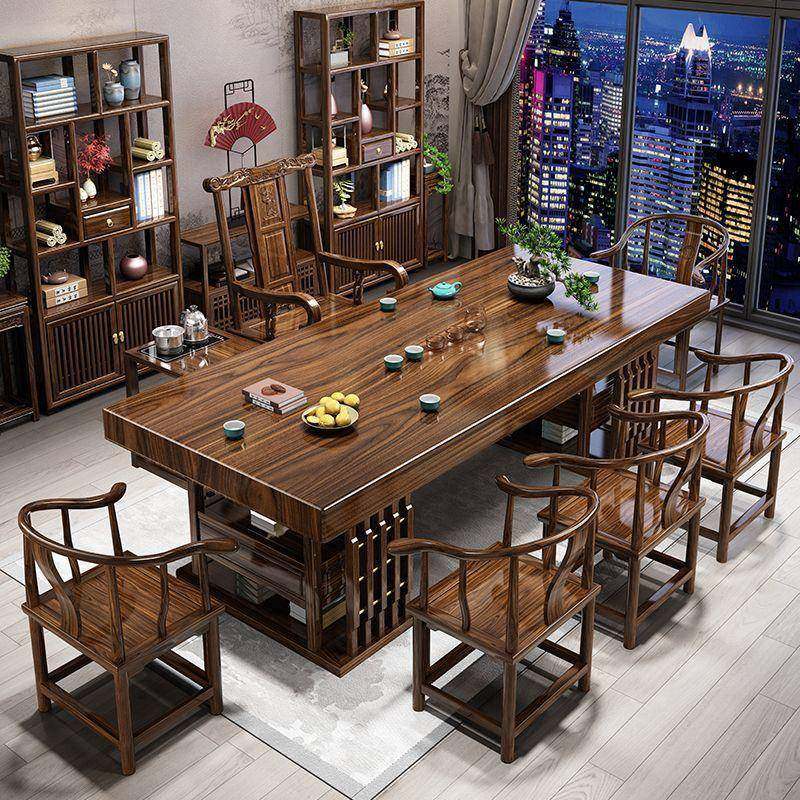 椅实泡木大板ZXE原木桌茶桌组合中式茶台家办公茶办公室茶用几一,商业/办公家具,茶台/茶桌,淘宝优惠券,粉丝福利购,淘宝优惠卷