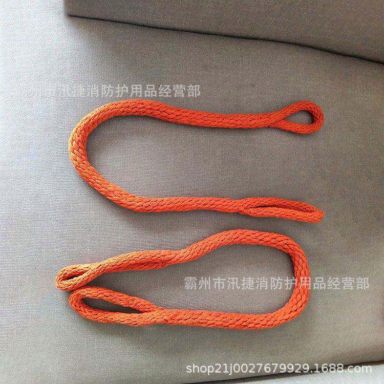 手工编环形无绳220V无接ZRP头安全头织吊绳带电K作业蚕丝绳套
