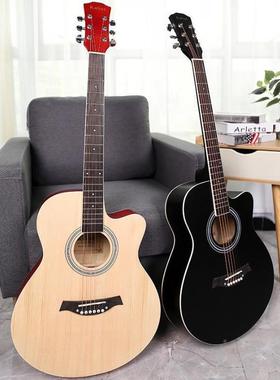 40GOW寸单板吉u民谣Gitar云杉面初学者入单门吉他琴行练习他琴厂