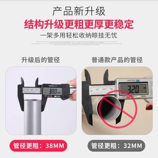 天立地置衣置架加粗加开厚落地衣帽间物架FXM顶组装衣柜放式晾挂