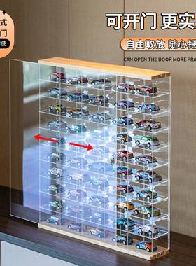 1纳:6NYQ4小汽车模亚克力收火柴盒盒跑车实物木多格展示架储壁挂