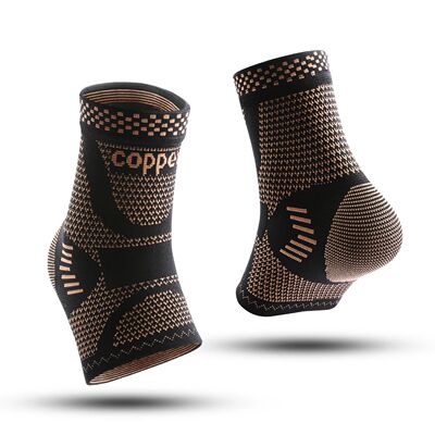 a pair Copper Ankle Brace,Infused Ankle Support Compression