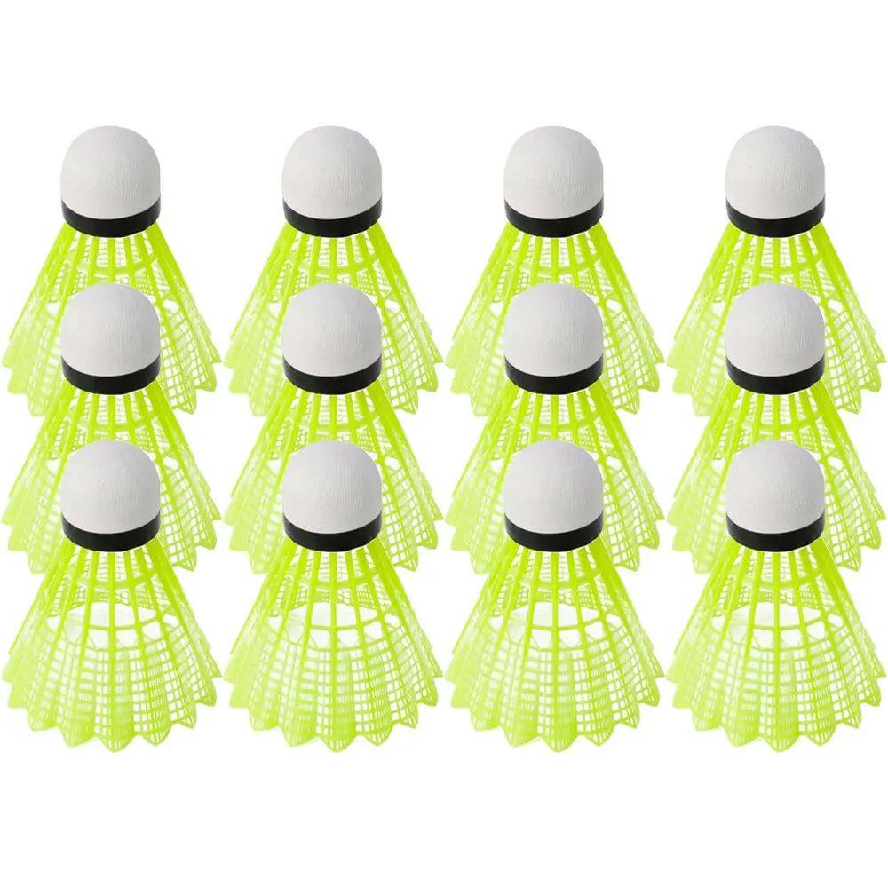 6/12PCS Green Badminton Balls Portable Badminton Travel Out