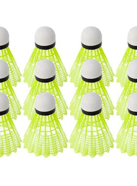 6/12PCS Green Badminton Balls Portable Badminton Travel Out