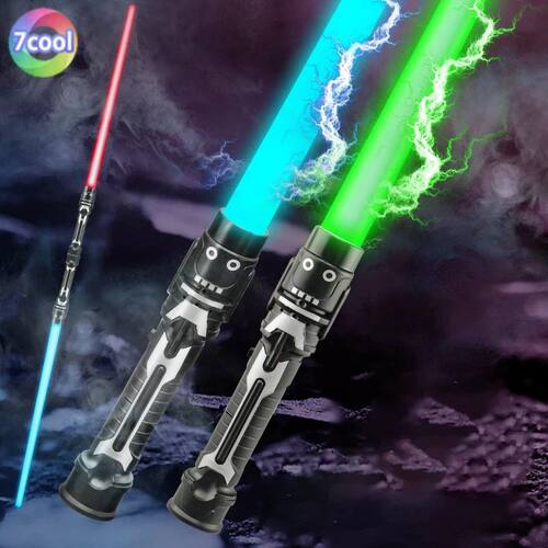 Laser Sword Lightsaber Red and Blue Double Saber Rave Transf
