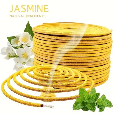20/40/80/120Pcs, Plant Extract Jasmine Scented Spiral Coil