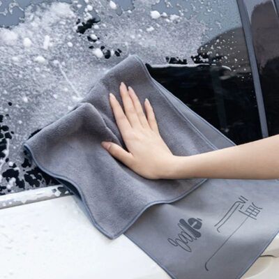 Super Absorbent Car Drying Washing Towel Suede & Coral Doubl