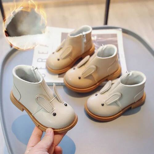 Cartoon Rabbit Baby Ankle Boots for Girls England Style Chil