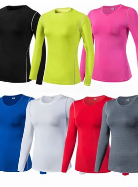 Base Layer Fitness Sport Shirt Quick Dry Women long Sleeves