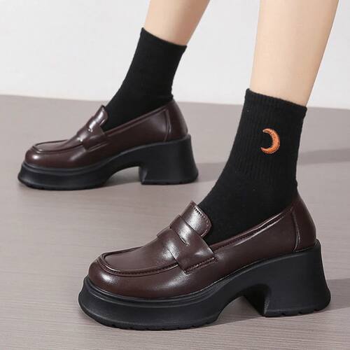 Women's Loafers 2026 Spring British Style Slip