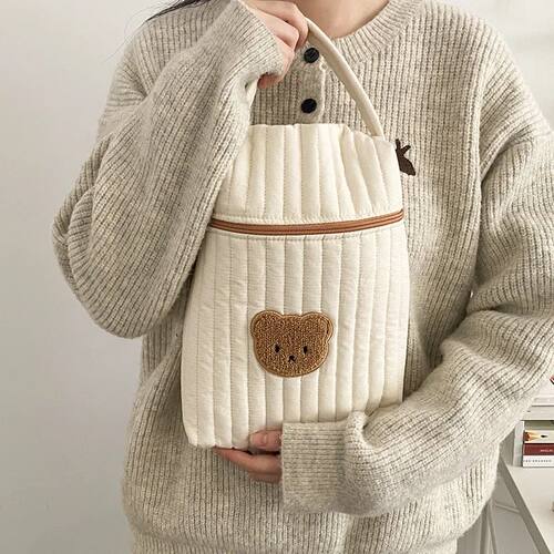 Baby Diaper Bag for Mom Cotton Bear Mommy Bags Nappy Diapers