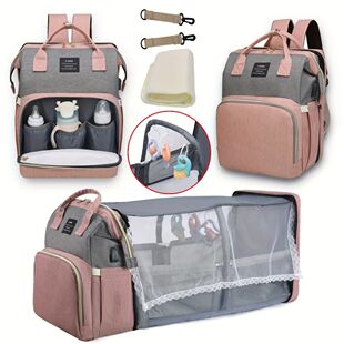 Mommy Bag Lightweight Portable Folding Crib Bed Large-capaci