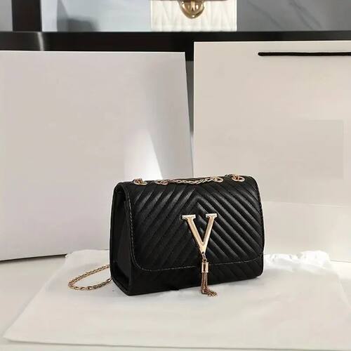 Fashion Chain Crossbody Bag, Women's Quilted Shoulder Bag