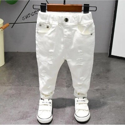 Children's pants Chorus Clothing Pure White/Black Students